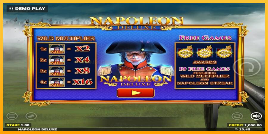 Napoleon Deluxe игрална машина за пари, снимка 1