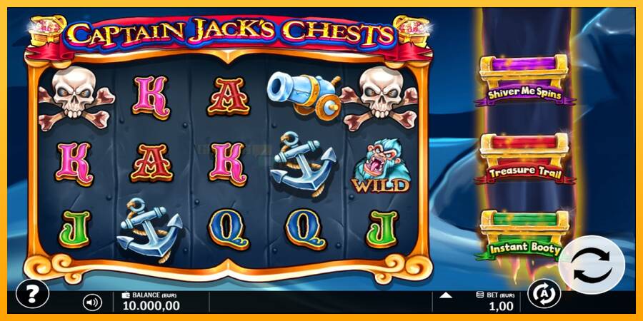 Captain Jacks Chests игрална машина за пари, снимка 1