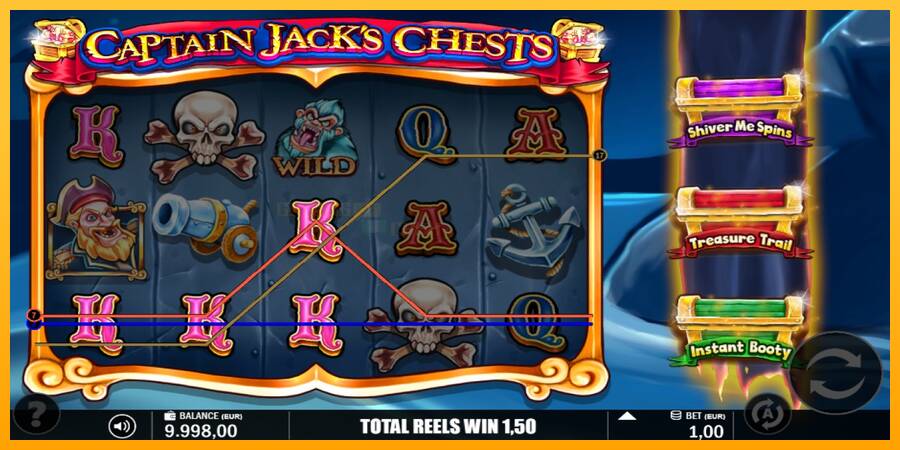 Captain Jacks Chests игрална машина за пари, снимка 2