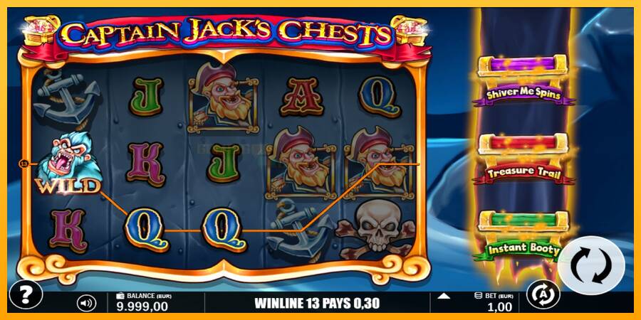 Captain Jacks Chests игрална машина за пари, снимка 3