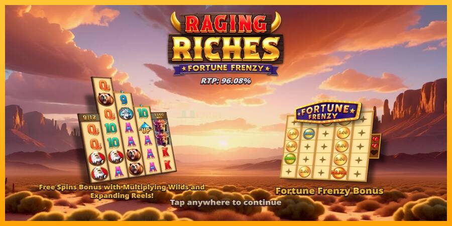 Raging Riches игрална машина за пари, снимка 1