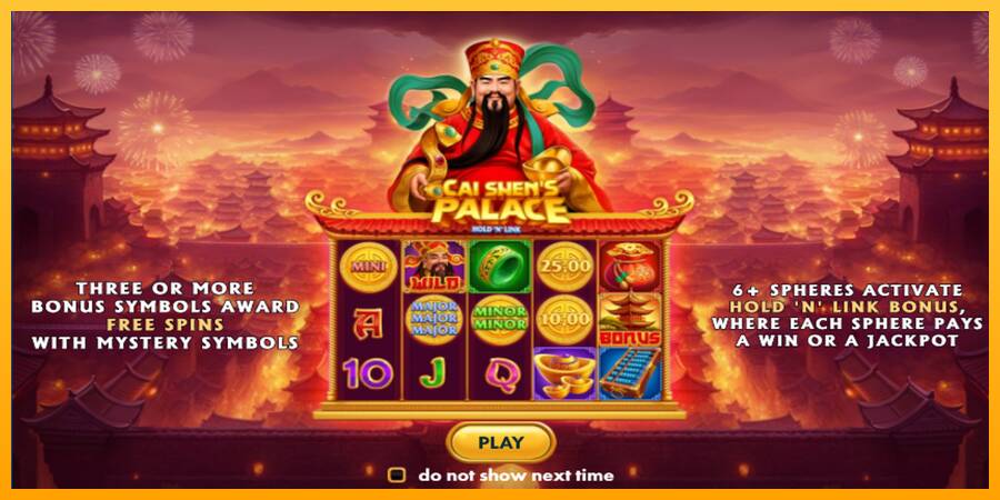 Cai Shens Palace Hold N Link игрална машина за пари, снимка 6