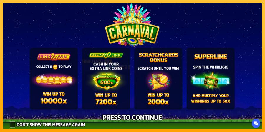 Carnaval Link&Win игрална машина за пари, снимка 1