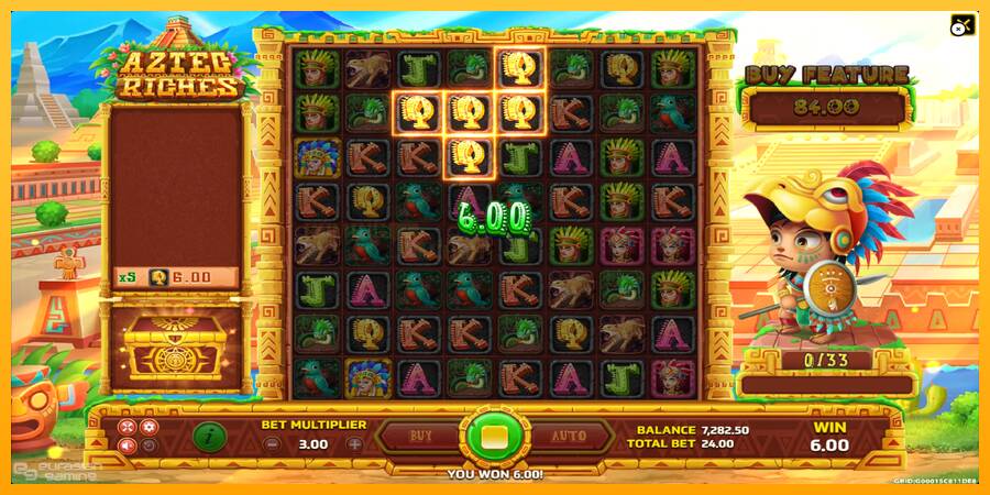 Aztec Riches игрална машина за пари, снимка 3