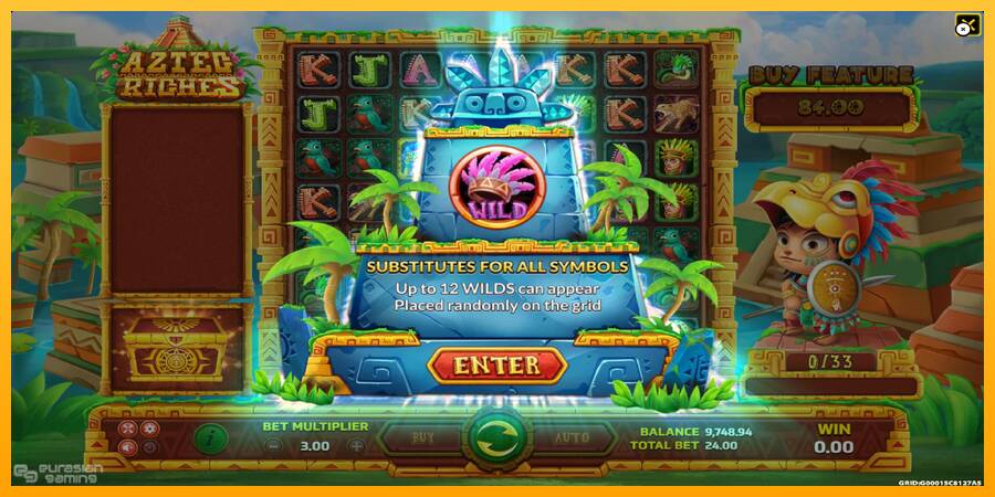 Aztec Riches игрална машина за пари, снимка 4