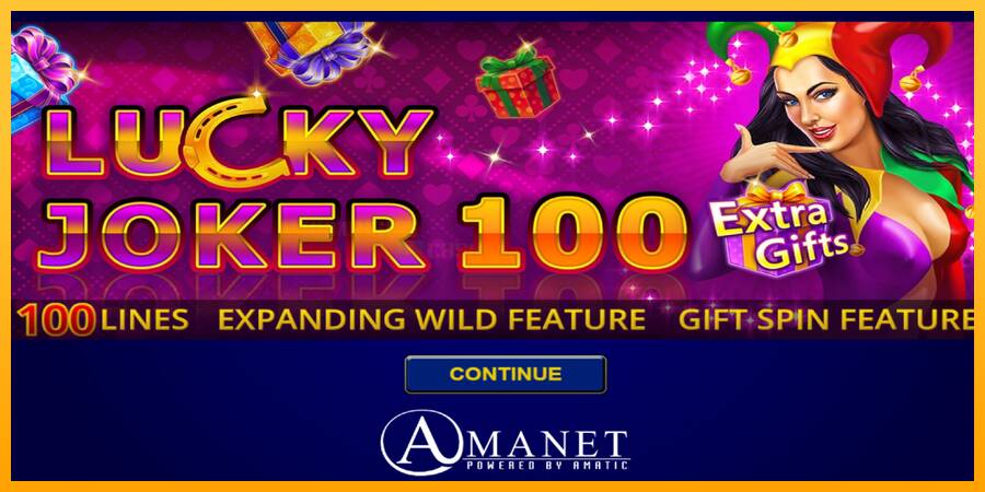 Lucky Joker 100 Extra Gifts игрална машина за пари, снимка 1