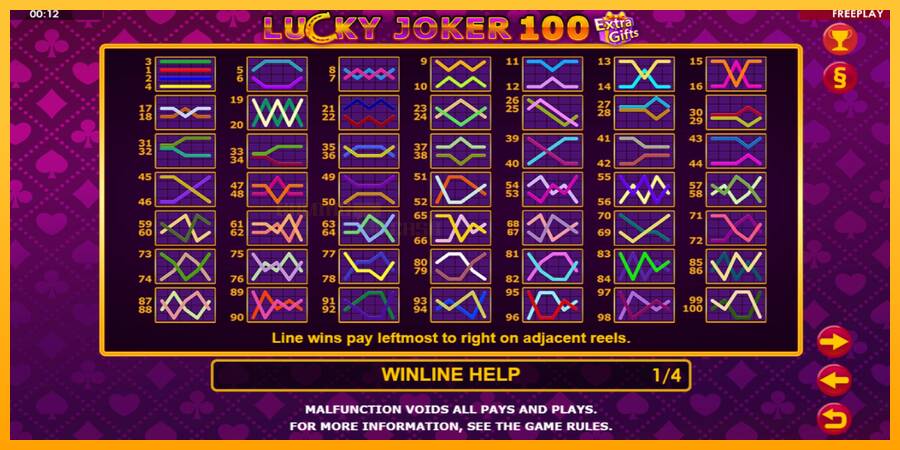 Lucky Joker 100 Extra Gifts игрална машина за пари, снимка 6