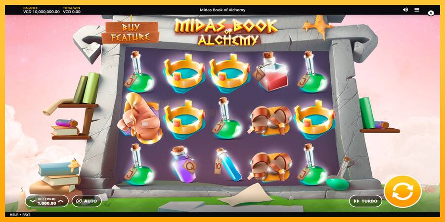 Midas Book of Alchemy игрална машина за пари, снимка 1