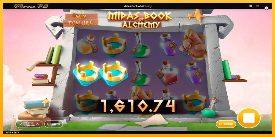 Midas Book of Alchemy игрална машина за пари, снимка 2