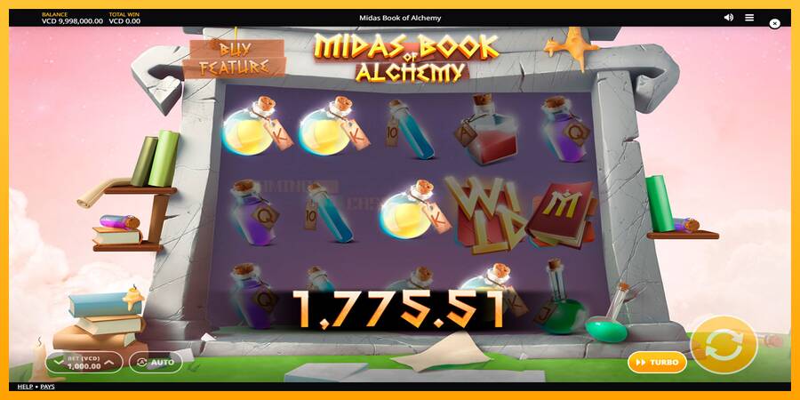 Midas Book of Alchemy игрална машина за пари, снимка 3