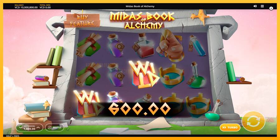 Midas Book of Alchemy игрална машина за пари, снимка 5