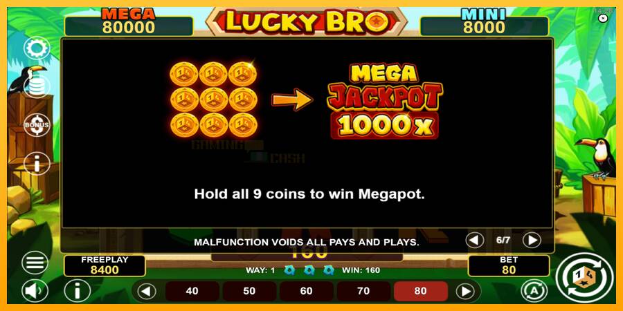 Lucky Bro Hold & Win игрална машина за пари, снимка 7