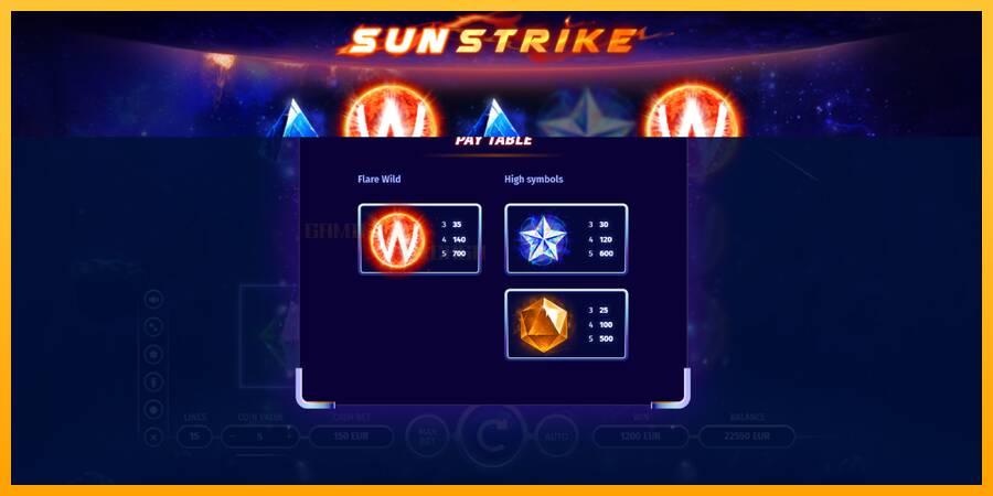 Sun Strike игрална машина за пари, снимка 5