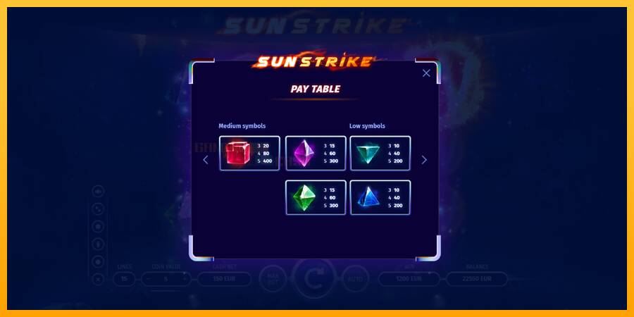 Sun Strike игрална машина за пари, снимка 6