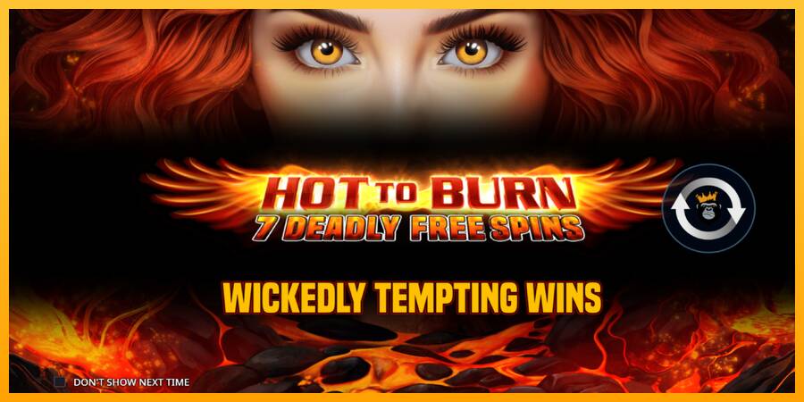 Hot to Burn - 7 Deadly Free Spins игрална машина за пари, снимка 1