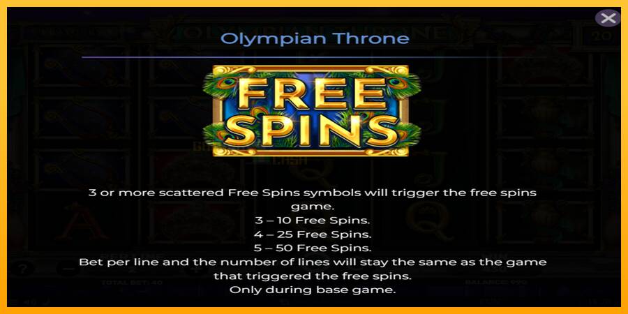 Olympian Throne игрална машина за пари, снимка 5