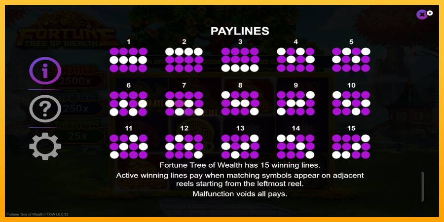 Fortune Tree of Wealth игрална машина за пари, снимка 7