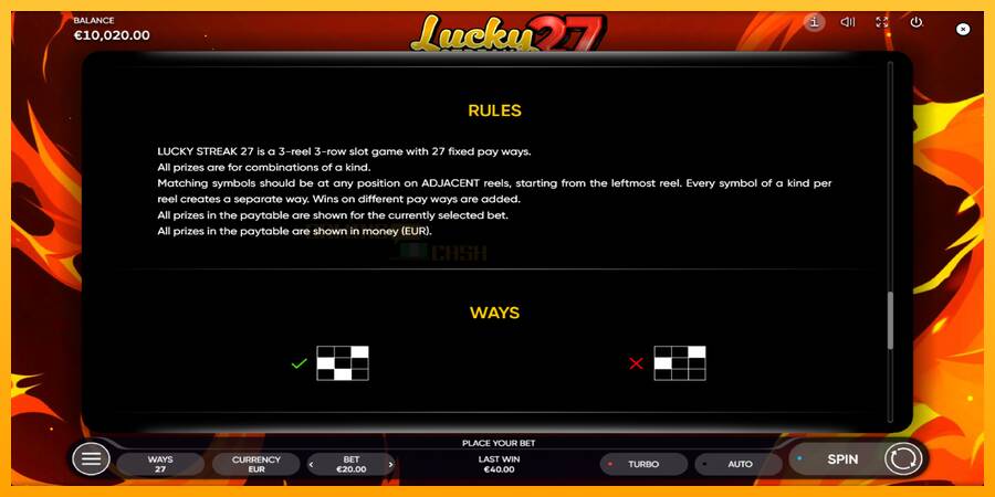 Lucky Streak 27 игрална машина за пари, снимка 7