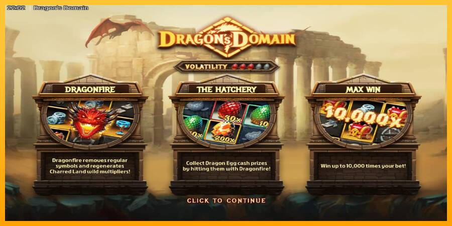 Dragons Domain игрална машина за пари, снимка 1