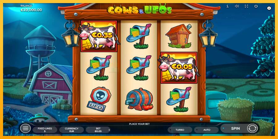 Cows & UFOs игрална машина за пари, снимка 1