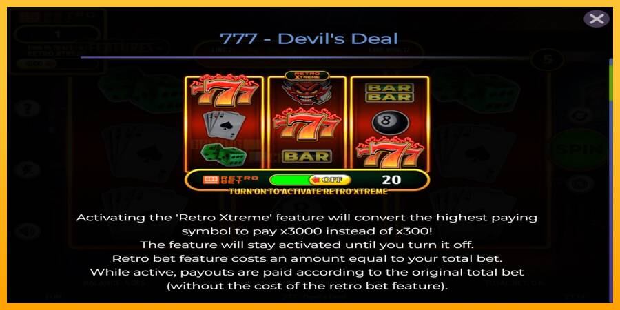 777 Devils Deal игрална машина за пари, снимка 4