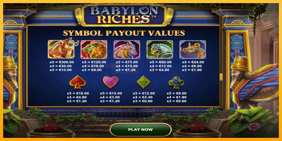 Babylon Riches игрална машина за пари, снимка 6