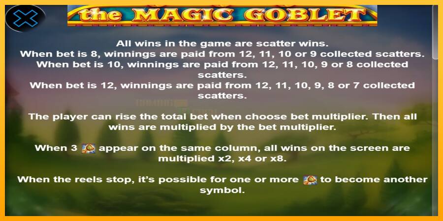 The Magic Goblet игрална машина за пари, снимка 4