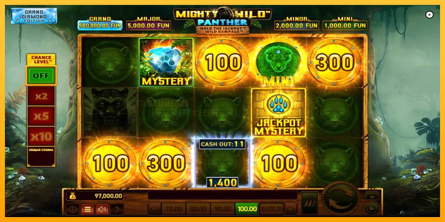 Mighty Wild: Panther Grand Diamond Edition игрална машина за пари, снимка 3