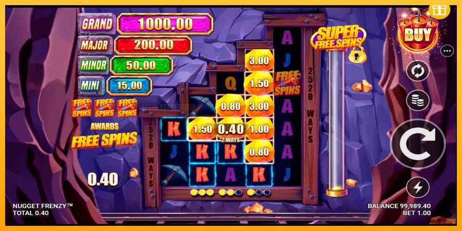 Nugget Frenzy игрална машина за пари, снимка 2