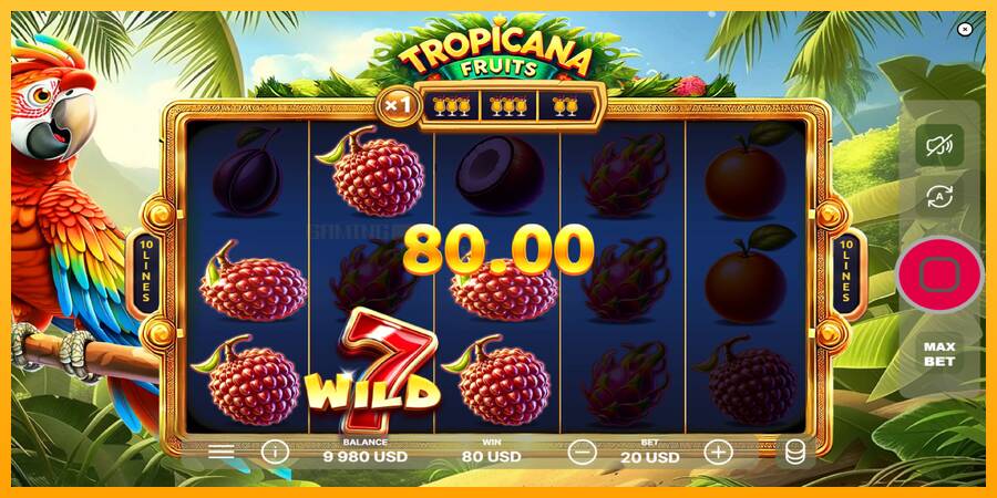 Tropicana Fruits игрална машина за пари, снимка 3