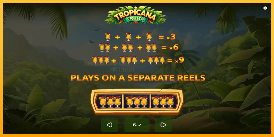 Tropicana Fruits игрална машина за пари, снимка 6