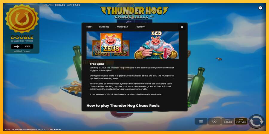 Thunder Hog Chaos Reels игрална машина за пари, снимка 7