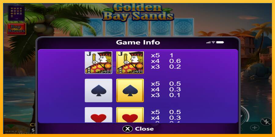 Golden Bay Sands игрална машина за пари, снимка 5