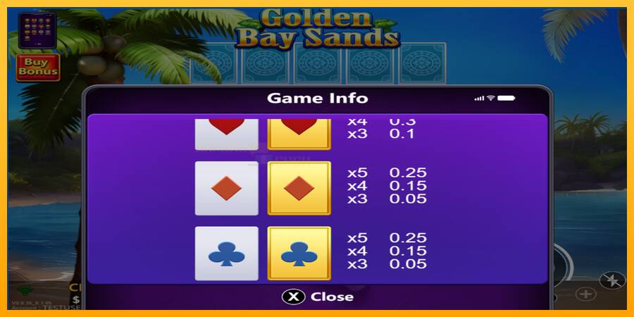 Golden Bay Sands игрална машина за пари, снимка 6