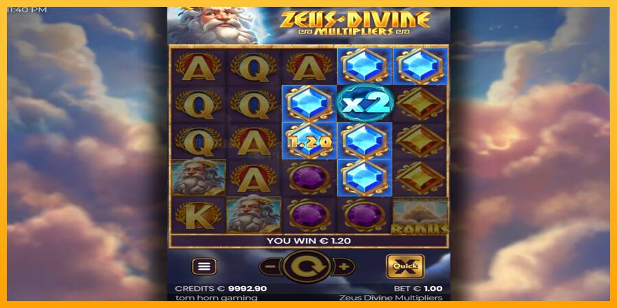 Zeus Divine Multipliers игрална машина за пари, снимка 3