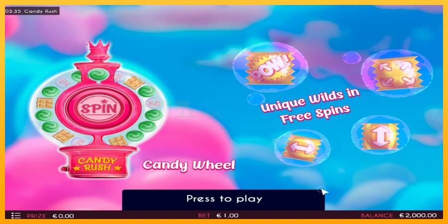 Candy Rush игрална машина за пари, снимка 1