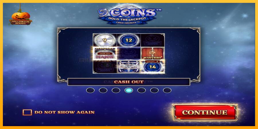 9 Coins Grand Platinum Edition Halloween Jackpot игрална машина за пари, снимка 1