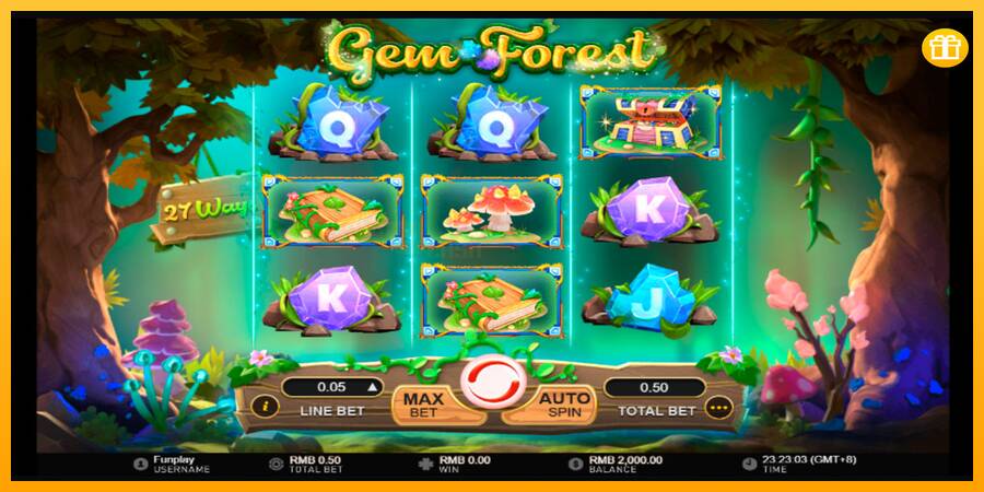 Gem Forest игрална машина за пари, снимка 1