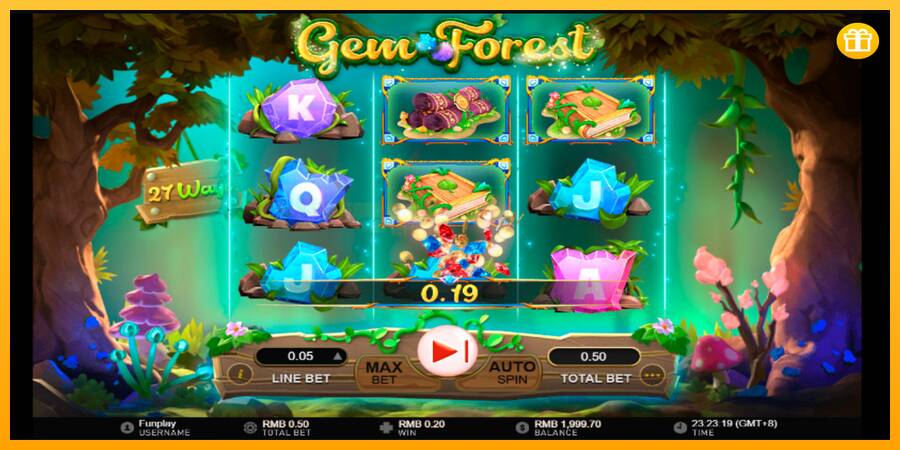 Gem Forest игрална машина за пари, снимка 2