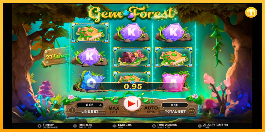 Gem Forest игрална машина за пари, снимка 3