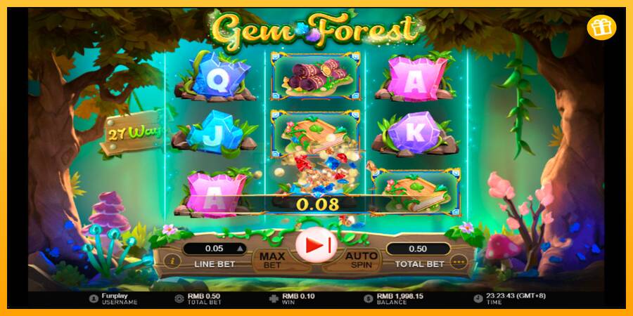 Gem Forest игрална машина за пари, снимка 4