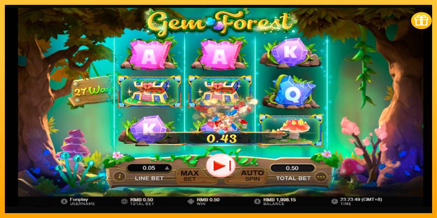 Gem Forest игрална машина за пари, снимка 5