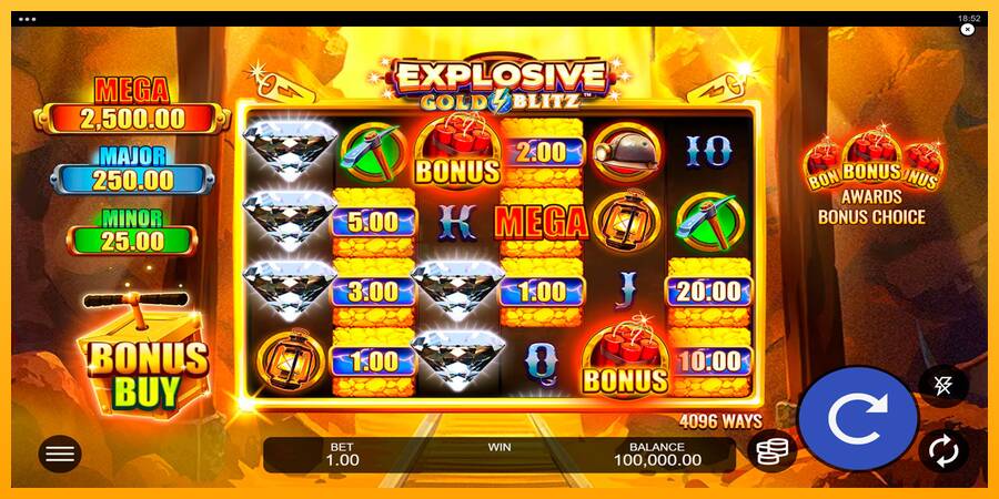 Explosive Gold Blitz игрална машина за пари, снимка 1