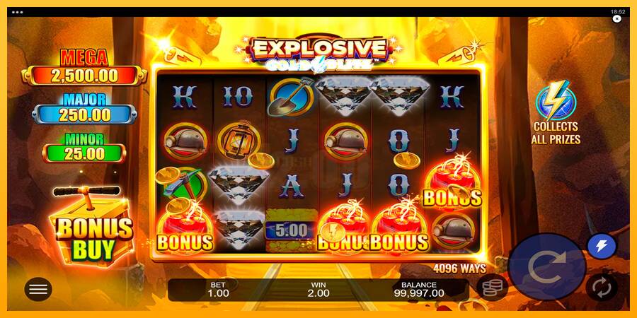 Explosive Gold Blitz игрална машина за пари, снимка 2