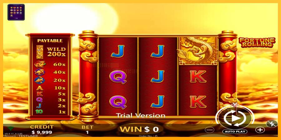 Fortune Rolling игрална машина за пари, снимка 1