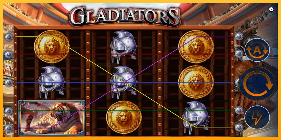 Gladiators игрална машина за пари, снимка 2