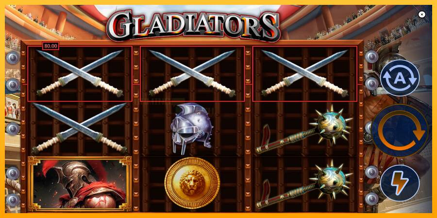 Gladiators игрална машина за пари, снимка 5