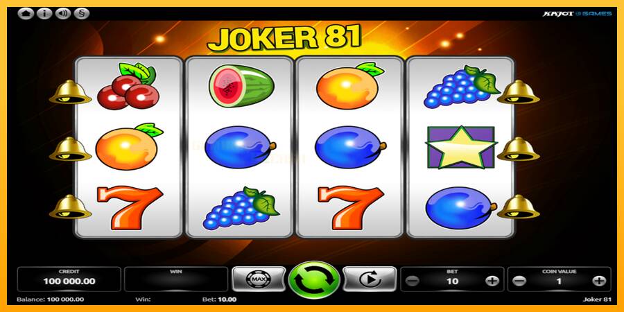 Joker 81 игрална машина за пари, снимка 1