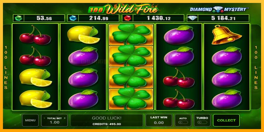 Diamond Mystery 100 Wild Fire игрална машина за пари, снимка 3