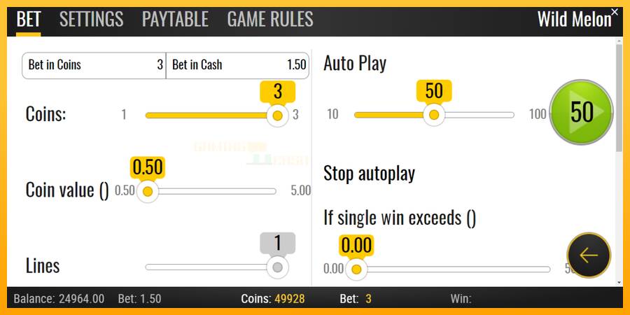 Wild Melon игрална машина за пари, снимка 4
